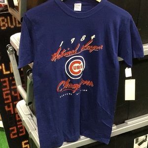 Cubs baseball tee.